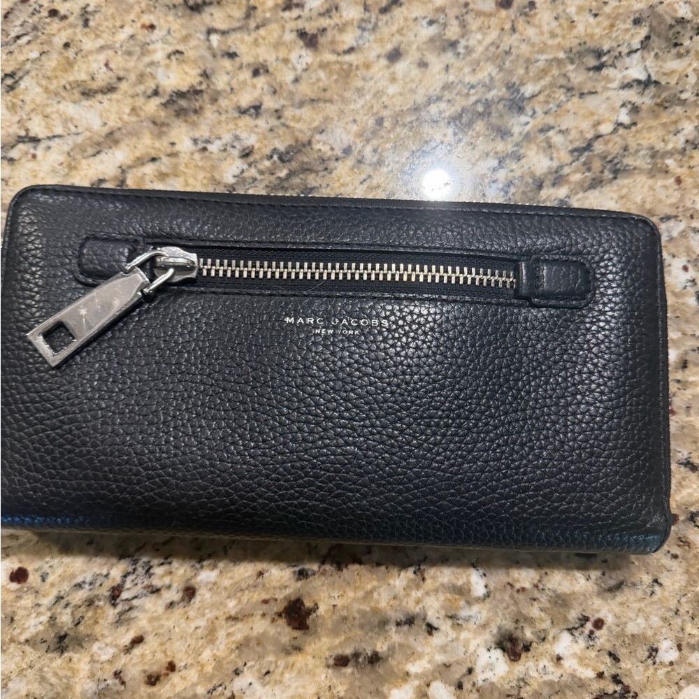 Marc Jacobs Midnight Black Textured Wallet